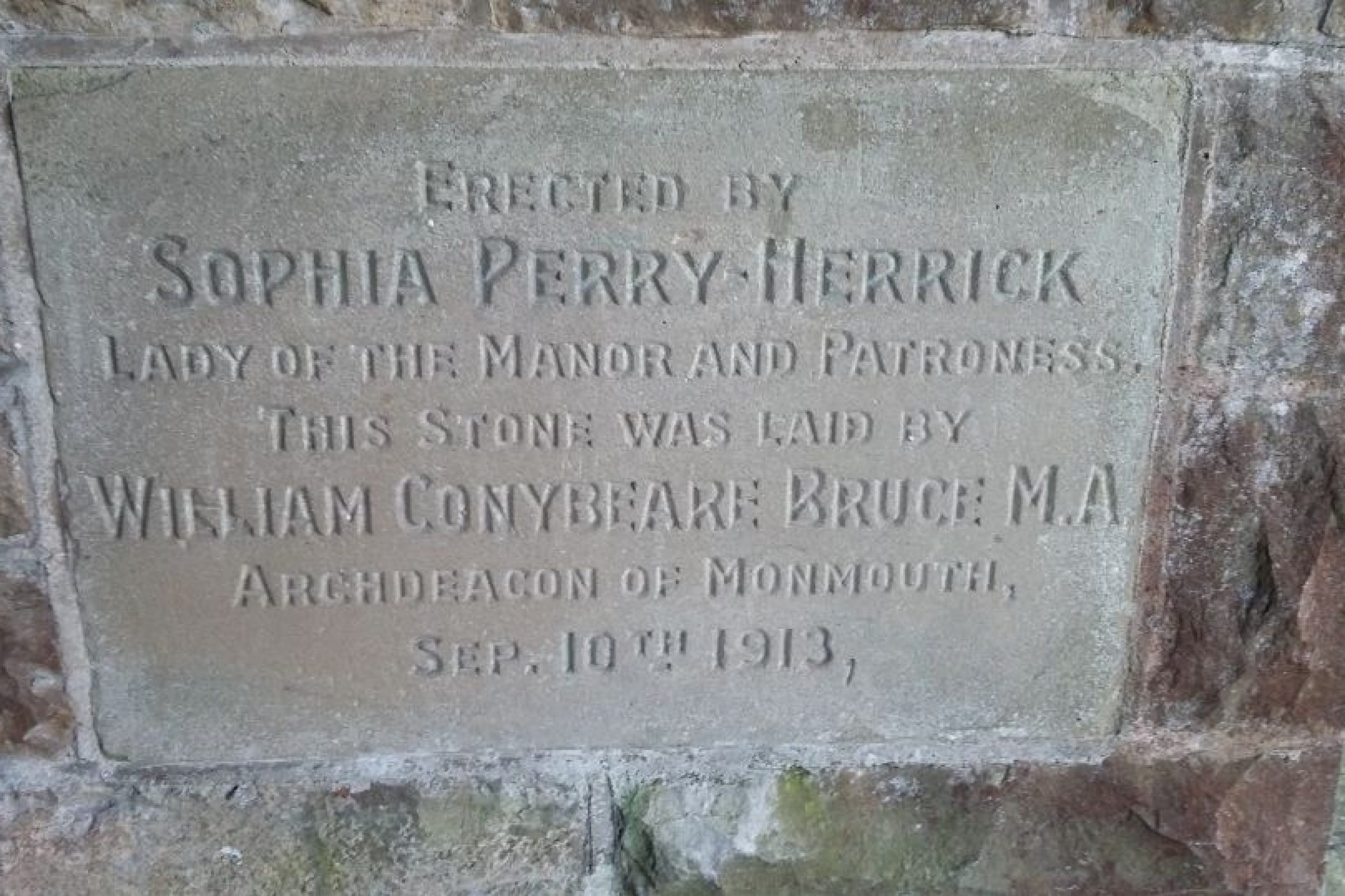 St John's Hall Dedication Stone